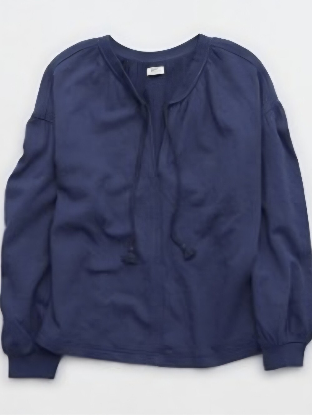 Aerie EASY STREET V Front Cropped Oversized Sweatshirt American